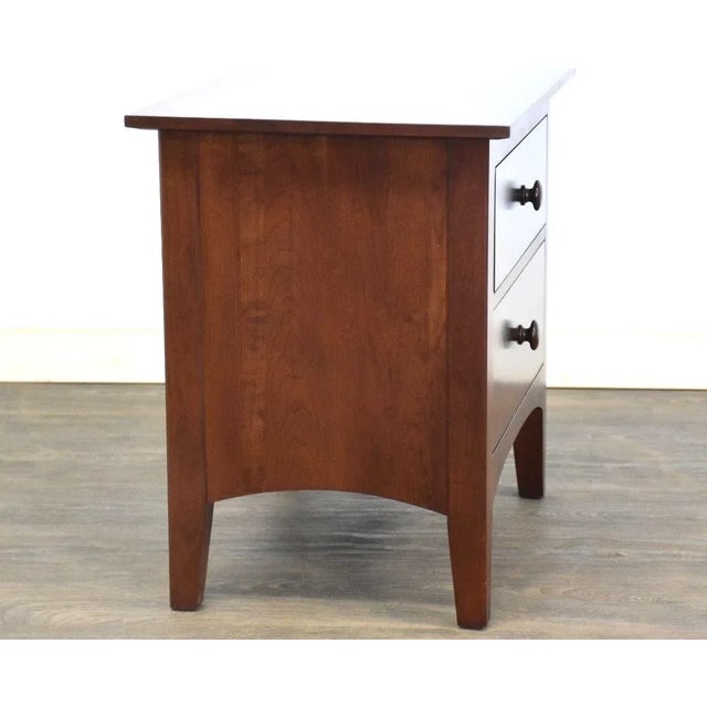 American 1990s Ethan Allen American Impressions Cherry Nightstand For Sale - Image 3 of 8