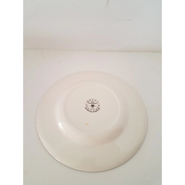 Royal Stafford Vintage 1960s Royal Stafford Earthenware Denim Pattern Salad Plates - Set of 8 For Sale - Image 4 of 7