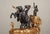 A masterful blend of art and timekeeping, this handcrafted Italian mantle clock is a striking example of 19th-century-...