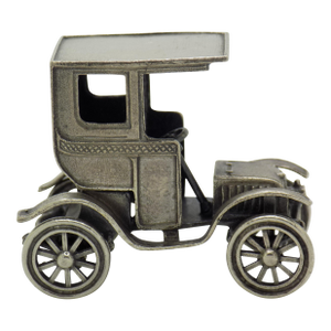 Vintage Italian Handmade Genuine Silver Classic Car Uno-a-Erre Large Solid Figurine