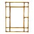 Italian Rattan & Bamboo Rectangular Wall Mirror, 1960s For Sale