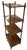 French Country Vintage Four-Tier Turned-Wood Étagère Stand With Base Drawer For Sale - Image 3 of 12
