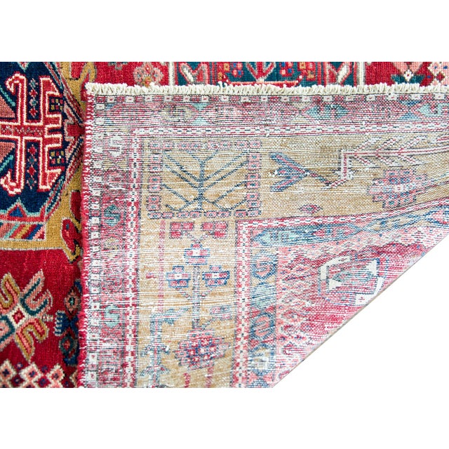 Early 20th Century Persian Karaja Rug For Sale - Image 4 of 15