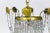 1920s Regency Tent and Bag Crystal Brass Chandelier For Sale - Image 9 of 11