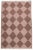 Redwood & Rust Diamond Checker Zanafi Flatweave Moroccan Wool Rug 5'4"x8' For Sale In New York - Image 6 of 6