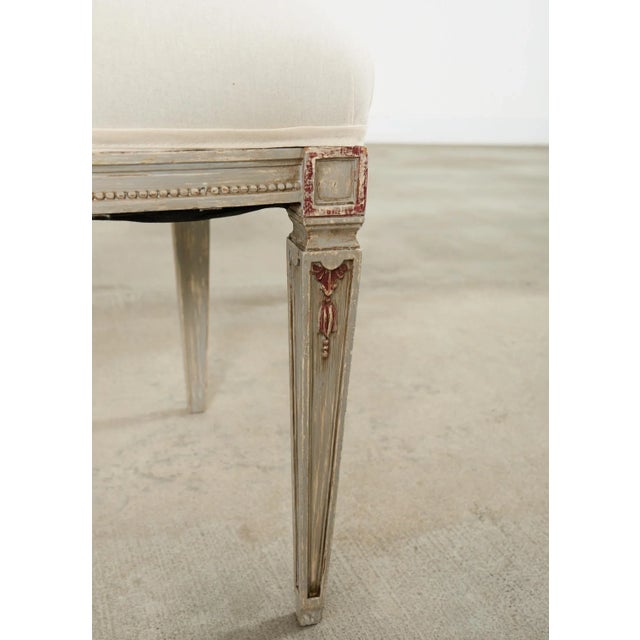 Swedish Gustavian Style Painted Cane Dining Chairs - Set of Six For Sale - Image 10 of 12