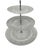 Transparent Vintage 3-Tier Pressed Glass Serving Stand For Sale - Image 8 of 12