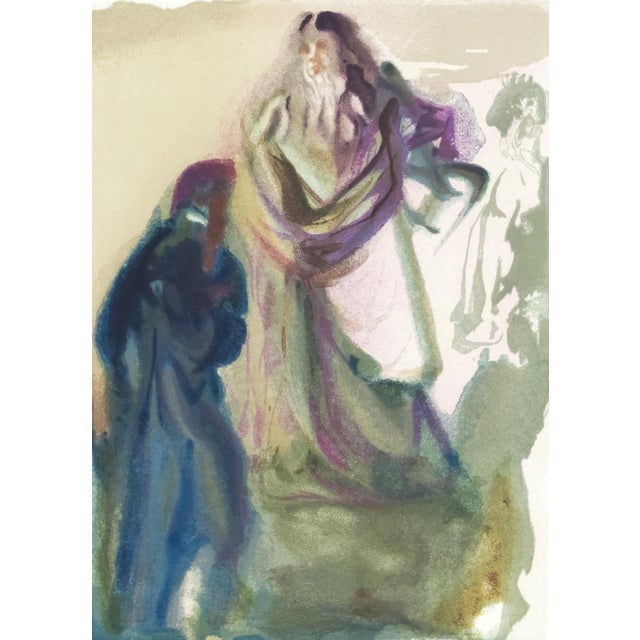 Abstract 1963 Dalí Divine Comedy Engraving Paradis Chant 27 "St. Pierre À Dante" (St. Peter to Dante) For Sale - Image 3 of 9