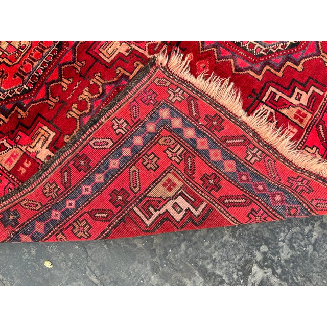 Textile Vintage Hand Knotted Turkmen Runner Rug For Sale - Image 7 of 7