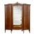 Monumental Mahogany Display Cabinet Circa 1850 For Sale