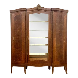 Monumental Mahogany Display Cabinet Circa 1850