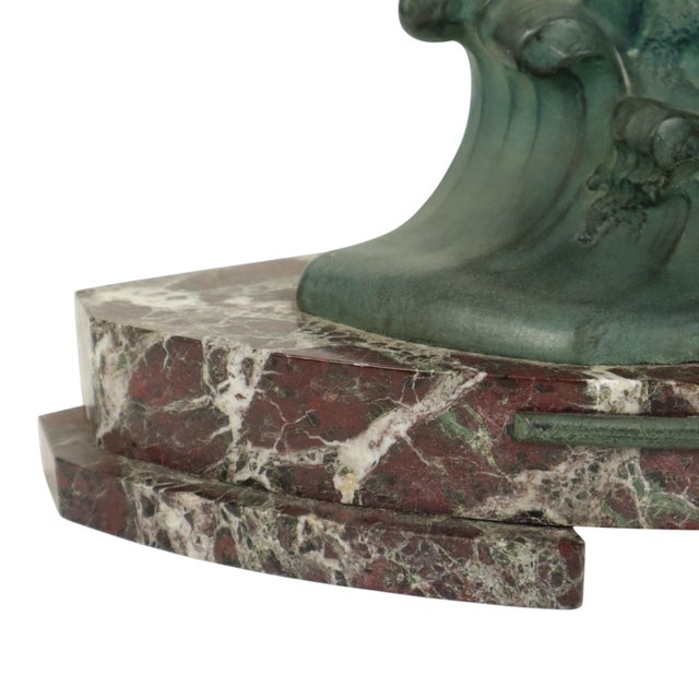 Art Deco Sculpture of Seagull on Marble Base with Bronze Patina For Sale - Image 8 of 17