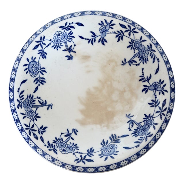 Antique Porcelain Pedestal Dish from Dresden For Sale