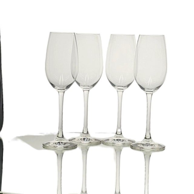 Mid-Century Modern Reidel Overture Champagne Sparkling Wine Glasses 8.625"h Set of 4 For Sale - Image 3 of 11