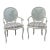 Vintage Twisted Rope Carved Wood Arm Chairs - A Pair For Sale