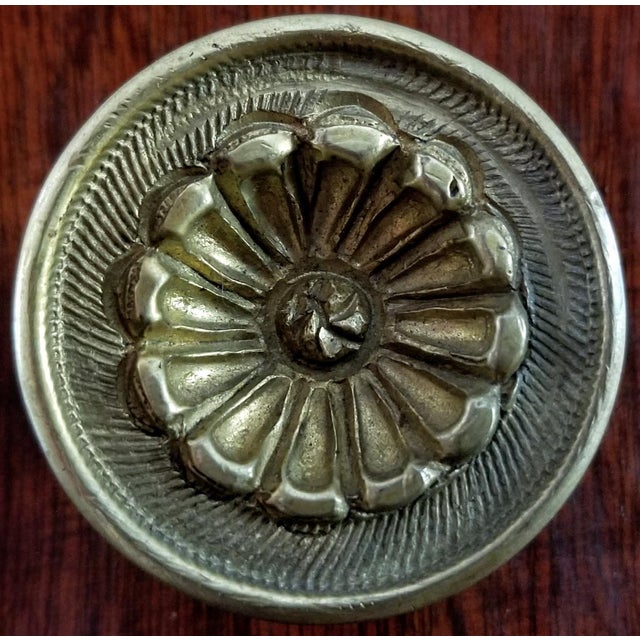 Empire Neo Classical Biedermeier Lyre Shaped Mahogany Secretaire Desk/ Dolphins & Armolu - Abattant Secretary Desk For Sale - Image 9 of 12