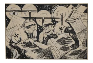 Gabriele Galantara - Berline Taglebatt - China Ink - Early 1930s