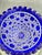Large Cobalt Blue Cut Crystal Vase from Les Grands Ducs, 1980s For Sale - Image 4 of 12
