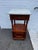 French Country Antique French Style Marble Top 2 Tier Night Stand For Sale - Image 3 of 16