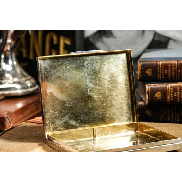 Elegant Cartier Vintage Heavy Large Sterling Silver Antique Trinket Jewelry Box Case For Sale - Image 9 of 15