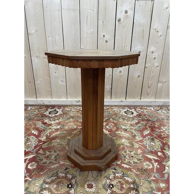Art Deco Pedestal Table For Sale - Image 6 of 6