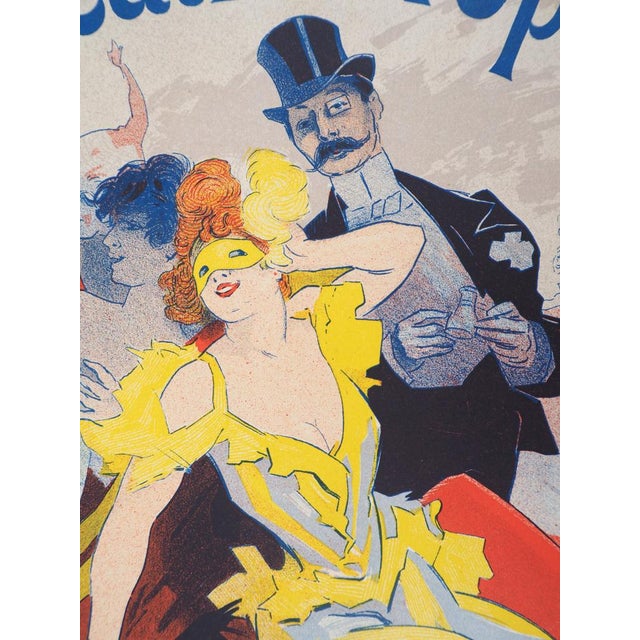 Jules Cheret, Masquerade Ball (Théâtre de l’Opéra), 1897, Original Lithograph For Sale - Image 4 of 10
