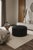 Vintage Circular Pouf in Black Braided Lambskin by LA Design, 2010s For Sale - Image 9 of 10