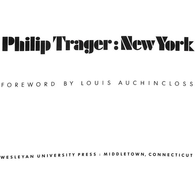 AUCHINCLOSS, Louis [foreword by] [120] pp. Wesleyan University Press 1980 In publisher's slipcase Of this limited edition,...