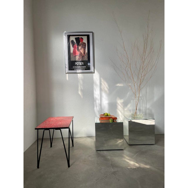 Red Ceramic Coffee Table, 1950s For Sale - Image 9 of 18