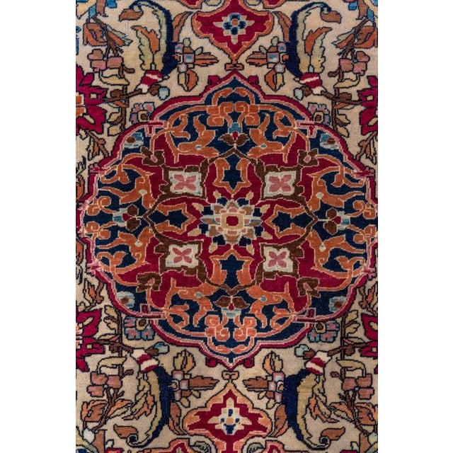 a mint condition elegant early 20th century Persian Isfahan Jewel Tone Rug