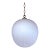 Vintage Mid-Century Modern Bologna Pendant Lamp Aloys F Gangkofner Sphere Opaline Glass 1954 For Sale