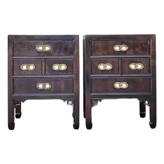Vintage Henredon Fretwork Nightstands - A Pair For Sale