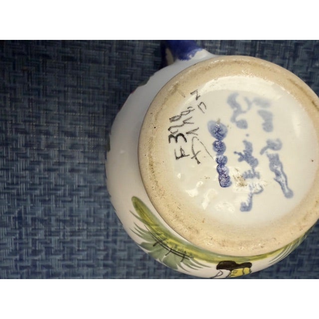 Ceramic 1980s Quimper Faience Small Creamer For Sale - Image 7 of 11