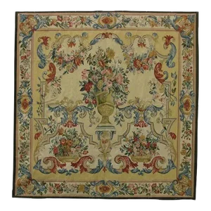 Vintage Colorful Floral Tapestry