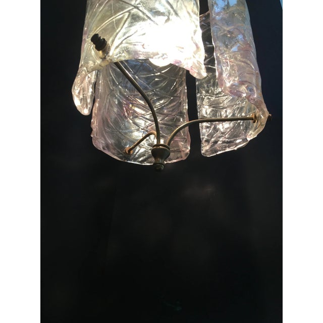 Vintage Murano Glass Ceiling Lamp from Mazzega For Sale - Image 6 of 8