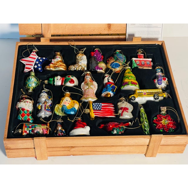 24 PCS Vintage Thomas Pacconi Museum Christmas Ornaments in Box For Sale - Image 4 of 9
