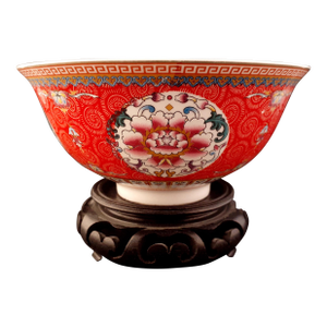 Chinese Porcelain Floral Medallions Bowl