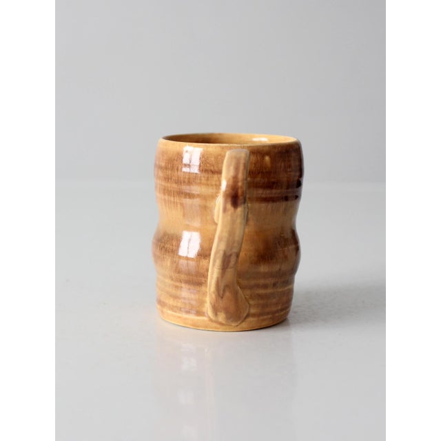 Contemporary Vintage Handmade Studio Pottery Mug For Sale - Image 3 of 12
