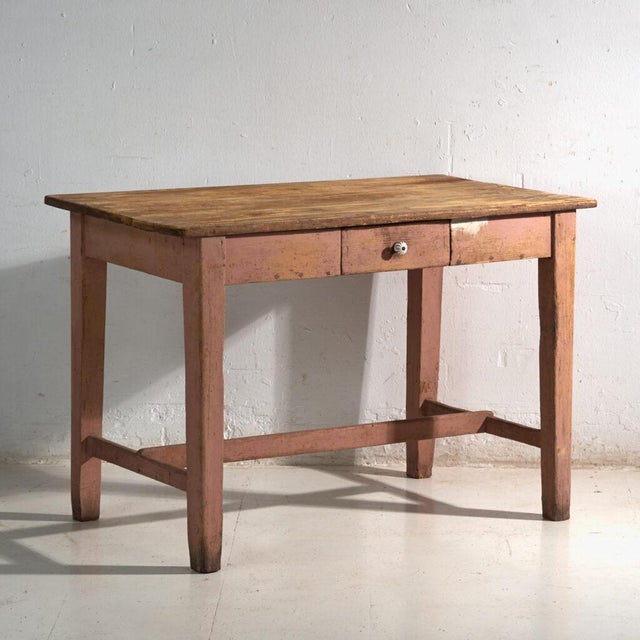 Kitchen Table in Pine Wood, Central Europe, 1900 For Sale - Image 12 of 12