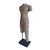 Tan Reclaimed Khmer Torso Sculpture, Hand-Carved Sandstone, Thailand, 1930 For Sale - Image 8 of 11