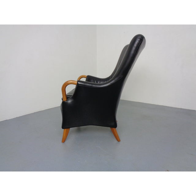 Tenor Leather Lounge Chair by Søren Nissen and Ebbe Gehl for Nielaus Jeki, Denmark, 1980s For Sale - Image 3 of 16