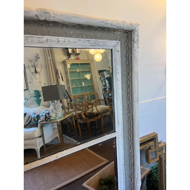 Painted Trumeau Mirror For Sale - Image 4 of 7