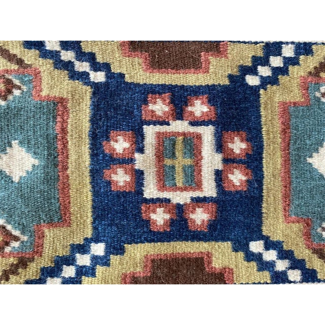 Swedish Folk Art Hand-Crafted Röllakan Tapestry, 19th Century For Sale - Image 6 of 12