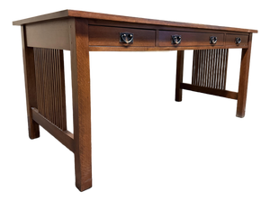 Stickley 3-Drawer Library Table Writing Desk