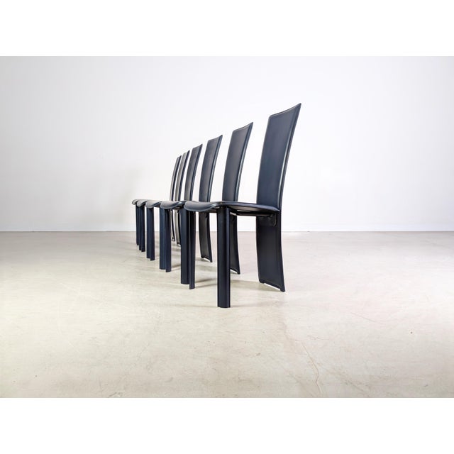 Italian Handmade Chairs by Psyra for Frag, 1980s, Set of 6 For Sale - Image 4 of 13