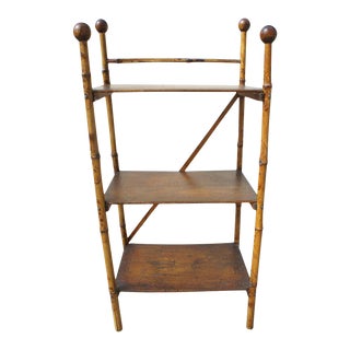 Bamboo Etagere Shelf For Sale