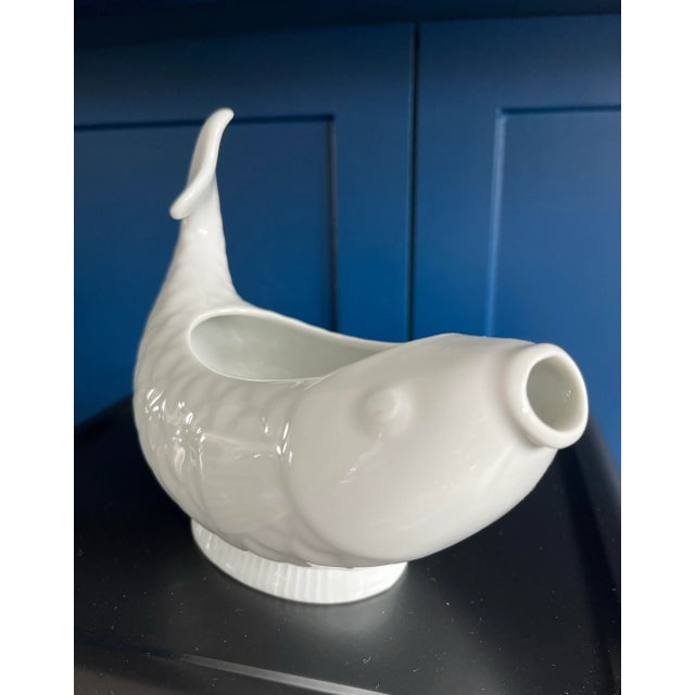 Dansk French Porcelain Fish Boat by Dansk For Sale - Image 4 of 10