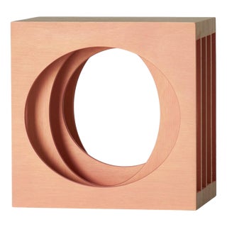 Circle Cube Series 10 Wall Sculpture in Birch Plywood by A Hint of Neon For Sale