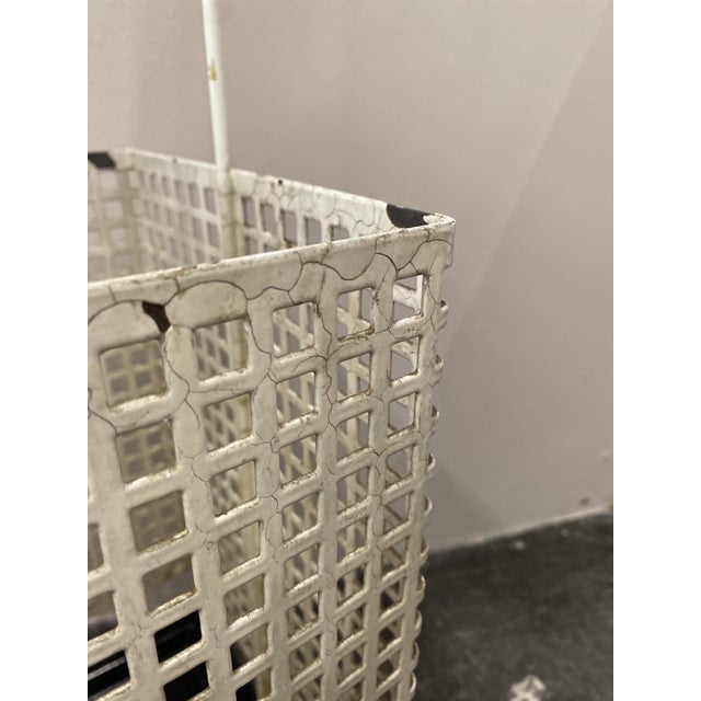 Umbrella Stand with Geometric Structure attributed to Josef Hoffmann For Sale - Image 12 of 16