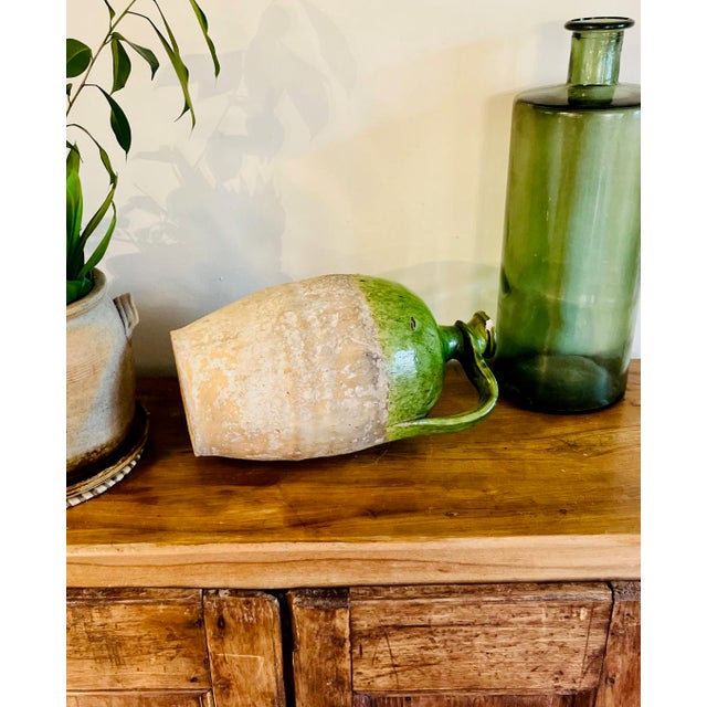 Green Bonbonne Saintongeais Oil Bottle from Saint Onge, 18th Century For Sale - Image 8 of 9